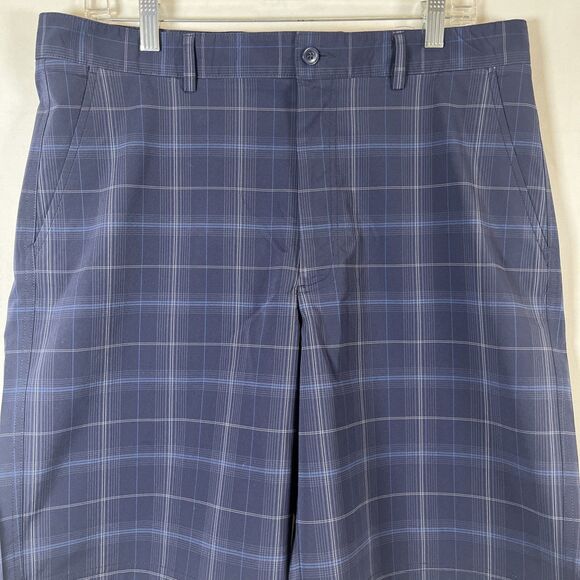 CYPRESS CLUB Men's 36 Plaid Golf Shorts  Poly/Spandex Performance Stretch - Picture 2 of 5